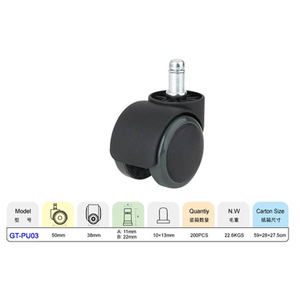 <span class=keywords><strong>Ruedas</strong></span> duraderas para sillas de oficina en casa, <span class=keywords><strong>ruedas</strong></span> universales enchufables silenciosas para muebles - Product Image 2