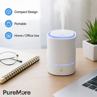 Diffuseur d'arômes USB à remplissage par le haut avec lumière LED douce et commande tactile pour la maison, le bureau, le spa et les petites pièces