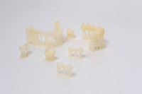 Résine dentaire pour imprimante 3D ESUN TC100 405nm 1kg Couronne et pont temporaires Résine couleur dent naturelle Matières premières plastiques