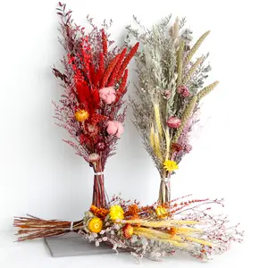 Wowei Mini Dried flower bouquet Card Decoration DIY materials Shoot props Gift Box Accessories Small Bouquet With Hand Corsage