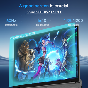 Ordinateur portable de jeu 16,1 pouces, processeur Intel I7-8750H, GDDR5, 6 cœurs, 2,2 GHz, écran 16:10, carte graphique GTX 1050 3 Go, Windows 11 Pro, 16 Go de RAM, SSD 512 Go - Product Image 3