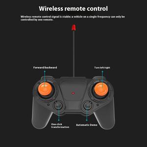 1:18 One-Click Déformation Télécommande <span class=keywords><strong>Voiture</strong></span> De Course 2.4g Électrique Roi Robot Modèle Transfrontalier Kidsren's Toy Car Expert - Product Image 3