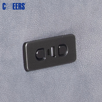 Ensemble de canapés inclinables électriques MANWAH CHEERS avec accoudoirs ergonomiques 3+2+1, en tissu, pieds en métal, fonction zéro mur, pour salon
