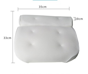 2023 gran oferta <span class=keywords><strong>almohada</strong></span> de diseño 3D malla transpirable PVC 6 Ventosa con gancho de plástico spa relajación cabeza impermeable suave <span class=keywords><strong>almohada</strong></span> de baño - Product Image 4