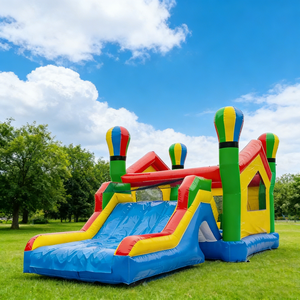 Château Gonflable Commercial à <span class=keywords><strong>Prix</strong></span> d'Usine avec Toboggan et Souffleur, en PVC, pour Enfants, Installation Facile, Capacité 200-500KG, Idéal pour les Fêtes - Product Image 1