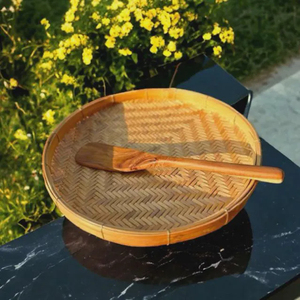 Cesta Redonda de Bambú Tejida para Lavar Arroz, Cesta de Pared de Ratán, Buen Precio, Proveedor de Vietnam, Decoración Ecológica Hecha a Mano - Product Image 3