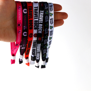 Parti Bilekliği için Özel Kumaş Bileklikler, Tek Kullanımlık Kilitli Kumaş Bileklikler Etkinlikler için - Product Image 3