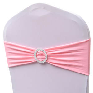 कुर्सी के साथ बैंड बकसुआ सोने स्पैन्डेक्स कुर्सी को कवर शादी के भोज के लिए Sashes पार्टी घटना - Product Image 2