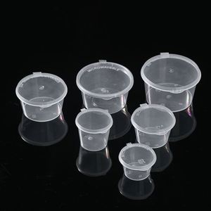 Pp Material Clear Sauce Cups Lids Disposable Recyclable <b>Freezer</b> Microwave Safe Leak Proof Restaurant Home Use Custom Logo - Product Image 1