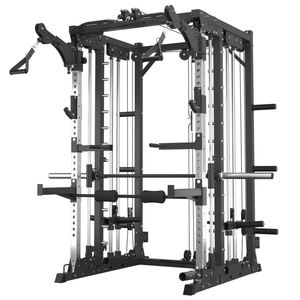 Rack Smith multifonctionnel avec système de <span class=keywords><strong>poulie</strong></span> double, équipement d'entraînement de force commercial, machine Smith, <span class=keywords><strong>cage</strong></span> de puissance - Product Image 1