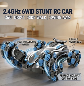 SOYANG Coche de Control Remoto de Acrobacias con Brazo Oscilante Giratorio de 6 Ruedas 2.4G y Luces LED, Venta Caliente, Venta al por Mayor de Fábrica - Product Image 4