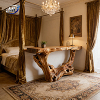 Console moderne en bois de camphre européen avec rangement, design personnalisable pour villa, hôtel, appartement, salle à manger, salon