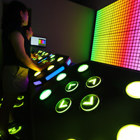 Activité murale interactive Led jeux de contrôles pour enfants terrain de jeu intérieur activer le contrôle du jeu Buton jeu d'action