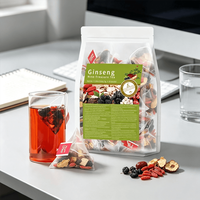 LUMIFLORA Sachets de poudre de dattes rouges, baies de goji et maca, Thé aux neuf trésors au ginseng de qualité supérieure, 5g*30 unités, Durée de conservation de 18 mois