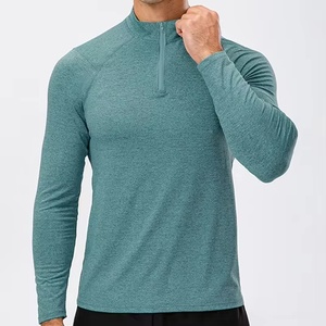 Disponibile Maglia Sportiva a Maniche Lunghe con Zip a Quarto, Personalizzabile, in Poliestere di Alta Qualità, per Allenamento, Corsa e Fitness, Taglia M - Product Image 4
