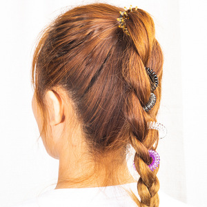 Élastique à cheveux en TPU sans couture, couleur unie, pour usage quotidien, pour femmes - Product Image 2