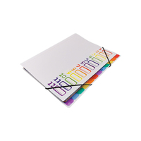 A4 órgano documento bolso Multi-capa carpeta estudiante prueba de carpeta de papel de cubierta de expansión bolsa de suministros de oficina de papelería