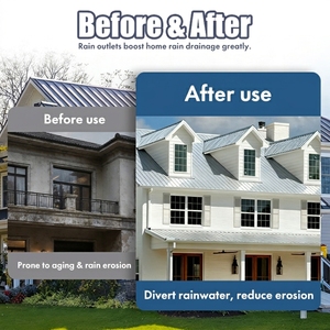 Custom Aluminum Durable Gutter <strong>Downspout</strong> Drain <strong>Outlet</strong> to Prevent Blockage of the Gutter System - Product Image 5