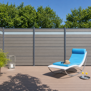 LANDING Panneaux de confidentialité assemblés Clôture de jardin découpée au laser Clôture de confidentialité Clôtures de jardin en aluminium moderne - Product Image 3