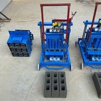 Machine à fabriquer des briques à main - Machine à fabriquer des blocs en terre cuite/ciment à emboîtement 800 pièces/8H
