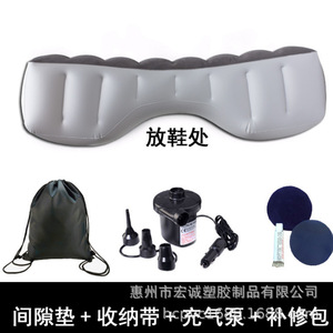 <b>Car</b> Air Mattress 135*98cm Beige PVC Flocked Fabric SUV Trunk Travel <b>Bed</b> Split Type - Product Image 5