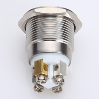 ONPOW GQ16H-10D/L/G/12 V/S interruptor de botón de Metal/terminal de tornillo (CE ROHS)