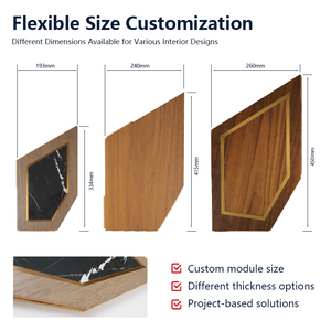 Parquet en noyer noir multicouche de 18 mm, silencieux, à faible entretien, certifié CE, qualité ABC, avec système de jointure T&G, forme personnalisée, pour les installations de loisirs - Product Image 3
