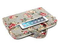 Sacs pour ordinateur portable personnalisés à motif de roses, grande capacité, sac à bandoulière pour ordinateur portable, sac pour ordinateur