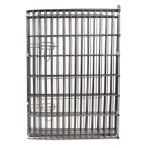 Cage pour chien en fer de haute qualité, pliable, ronde, en fil métallique, grande cage de jeu pour chien avec clôture extérieure transparente pour petits animaux - Product Image 3