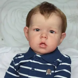 55 cm Original Babyklasse Neugeborenes Baby Kleinkind Junge Liam Fertigpuppe weicher Körper 3d-Farbe Hautton