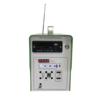 Kit d'éclairage solaire portable Batterie LiFePO4 intégrée Système d'éclairage solaire CC avec ampoule LED