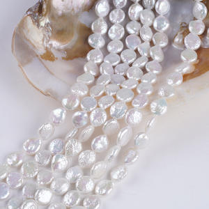 สร้อยคอมุกทรงกระดุมแบบบาโรก ขนาด 10-11 มม. ผลิตโดยผู้ผลิตโดยตรง  ผลิตภัณฑ์กึ่งสำเร็จรูปจากธรรมชาติ ขายส่งแบบแยกเม็ด - Product Image 4