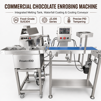 Machine d'enrobage de chocolat, ligne d'enrobage, tunnel de refroidissement, enrobeuses, équipement de production de biscuits, gaufrettes et bonbons, machines industrielles