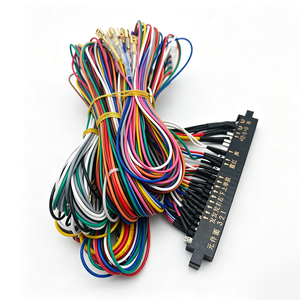 Harnais Jamma 28 broches, faisceau de câbles en plastique 56 broches, connecteur de carte de jeu Jamma pour 2 joueurs avec manettes et boutons, pour machine de jeu vidéo - Product Image 1