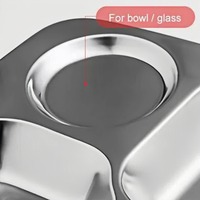Assiette Repas Bento Réutilisable Moderne en Acier Inoxydable Écologique et Durable Lekfre avec 5-6 Compartiments pour Enfants à l'École