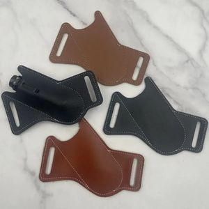 ซองใส่ไฟฉายหนังวัว/หนังแท้ พร้อมห่วงคล้องเข็มขัด ซองใส่มีด ซองหนังใส่มีดพับ อุปกรณ์เครื่องมือ - Product Image 3