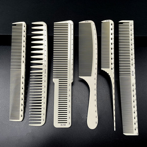 Graduato barbiere speciale stilista da donna coda pick uomo Push Edge trecce pettine da barbiere antistatico Set di pettine per taglio capelli - Product Image 1