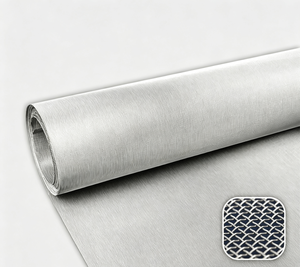 Maille de fil métallique tissée ondulée en acier inoxydable 304, ouverture de 5 mm pour l'exploitation minière - Product Image 1