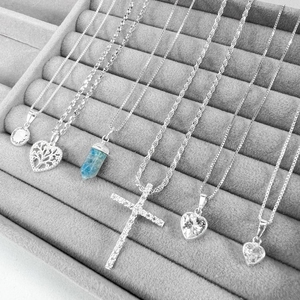 Customized Light Luxury Elegant Wedding <b>Necklace</b> Fine Jewelry Gifts Women 925 Sterling Silver Pendant <b>Necklace</b> - Product Image 1
