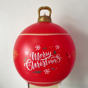 ลูกบอลคริสต์มาสพีวีซีเป่าลมขนาดใหญ่จากผู้ผลิต หลากหลายรูปแบบ พร้อมไฟเสริม ตกแต่งต้นคริสต์มาสได้ตามต้องการ - Product Image 1