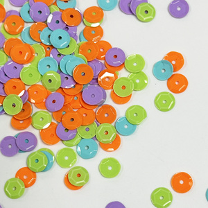 6mm lõm cup PVC trang trí Sequins may váy cưới trang phục Thủ công mỹ nghệ sinh thái thân thiện chống mài mòn số lượng lớn lỏng Hàng may mặc - Product Image 6