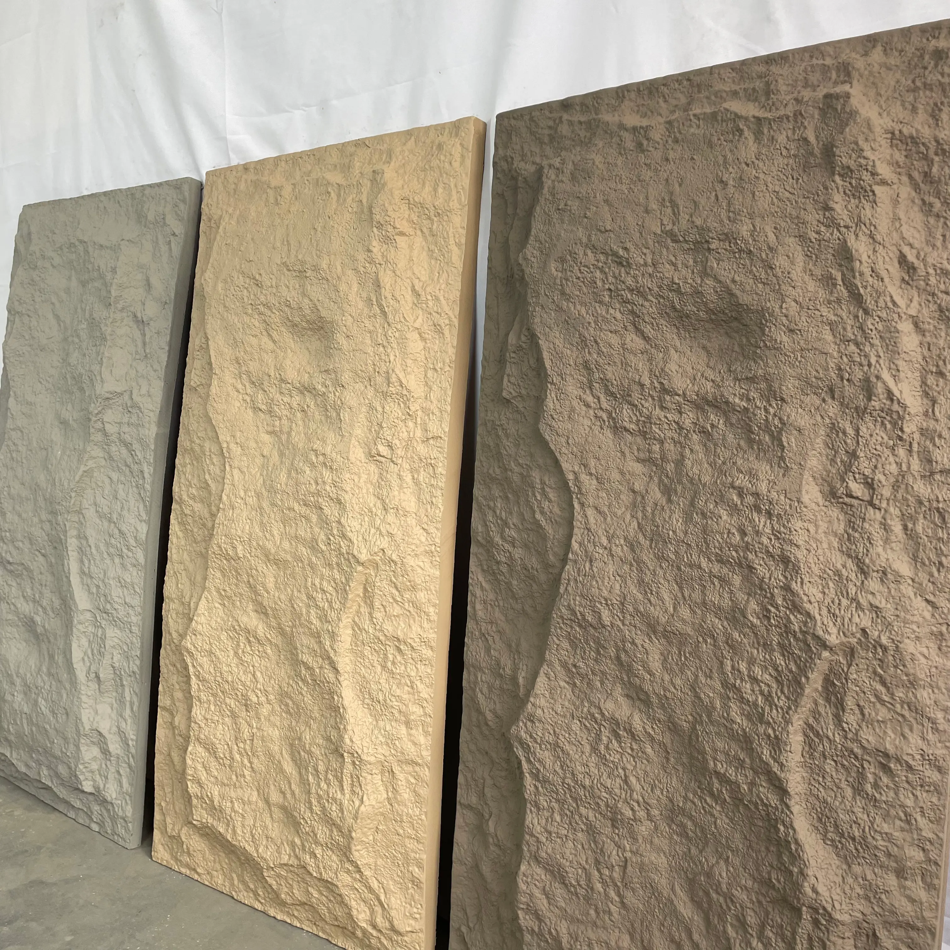 2023 o mais quente decoração cogumelo pedra material PU 3D artificial pedra parede painel impermeável e à prova de fogo luz