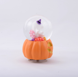 Personalized Handmade Hand-painted Resin Pumpkin Snow Globe Halloween <b>Souvenir</b> Decor Customized Shape 65MM - Product Image 4
