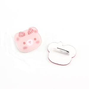 Cnawo <span class=keywords><strong>Custom</strong></span> Logo Epoxy Gedrukt Helder Acryl Broche Ambachtelijke Pin Kleur - Product Image 1