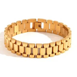 Bracelets en acier inoxydable de style tendance pour montres, inspirés des célébrités d'Internet, vente en gros - Product Image 5