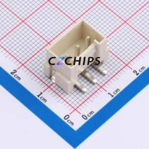 WAFER-VH396L-3A Wire-to-Board Pin Header SMD,P=3.96mm Connector 1x3P 3.96mm Vertical Mount VH - Product Image 1