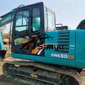 Mejor Precio, Marca Original Sunward SWE80 SWE60, Mini Excavadora Usada de 8 Toneladas, Máquina Excavadora de Construcción Usada de Marca Reconocida en Venta - Product Image 1