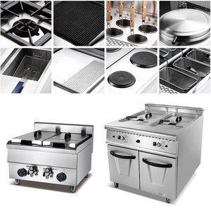 <span class=keywords><strong>Friteuse</strong></span> à panier unique en acier inoxydable pour restaurant d'hôtel commercial <span class=keywords><strong>friteuse</strong></span> à gaz 1 réservoir avec armoire - Product Image 4