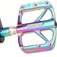 Rallonges de pédales de vélo avec entretoise d'axe fileté, convertisseur de repose-pieds pour VTT et vélo de route, en aluminium usiné CNC