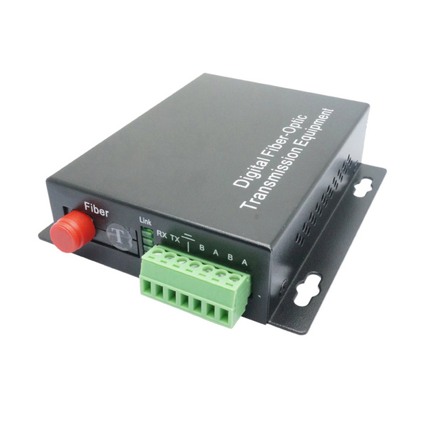 Fiber Modem RS485/RS422/RS232 Data Singlemode FC 20km Data Via Fiber Single Fiber 1310nm/1550nm Hot Pluggable Video Converter